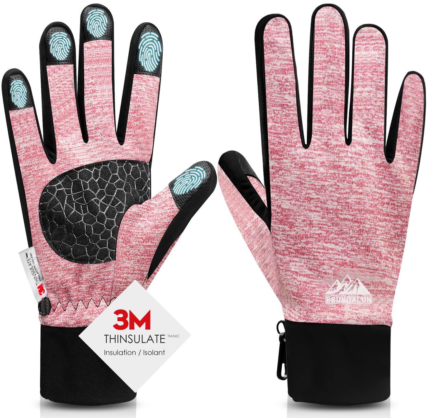 W429 Winter Gloves — Rose