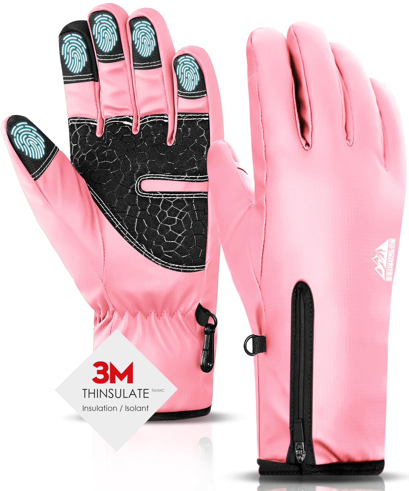 Y322 Winter Gloves — Pink