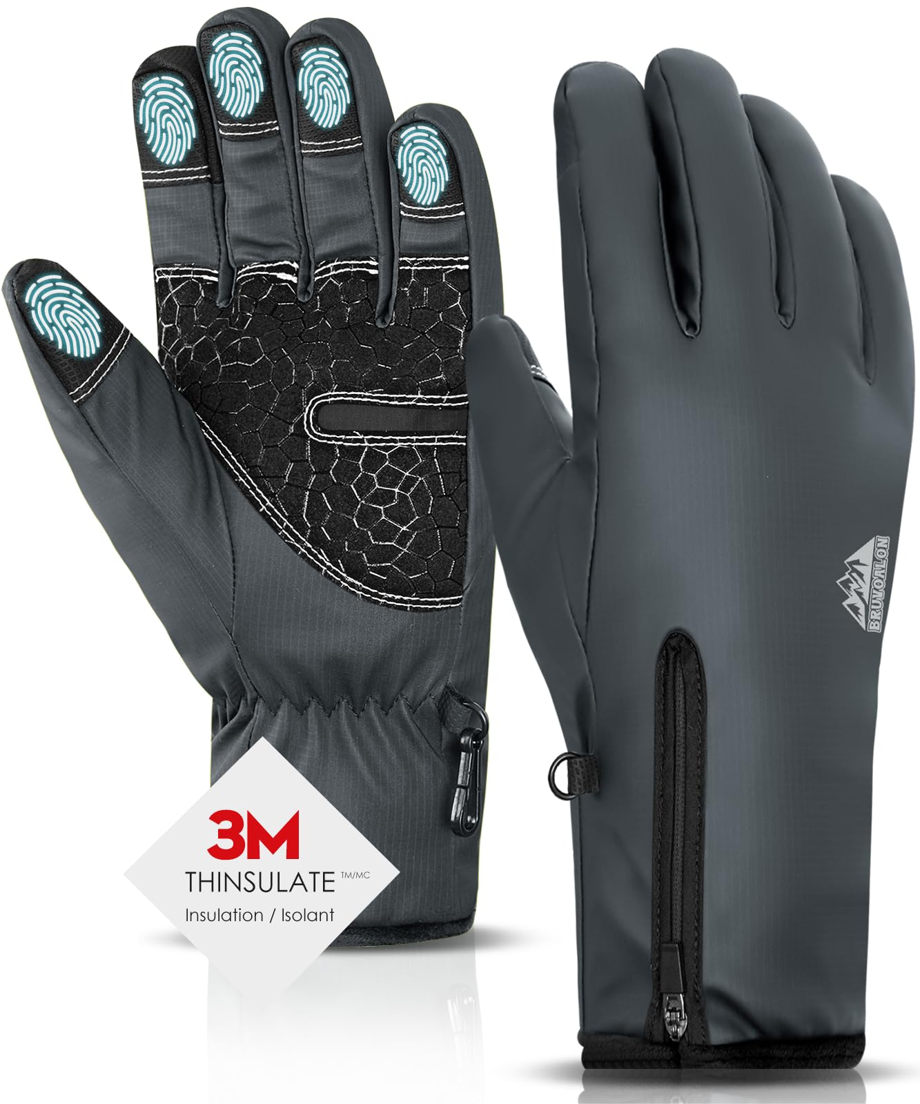 Y322 Winter Gloves — Gray