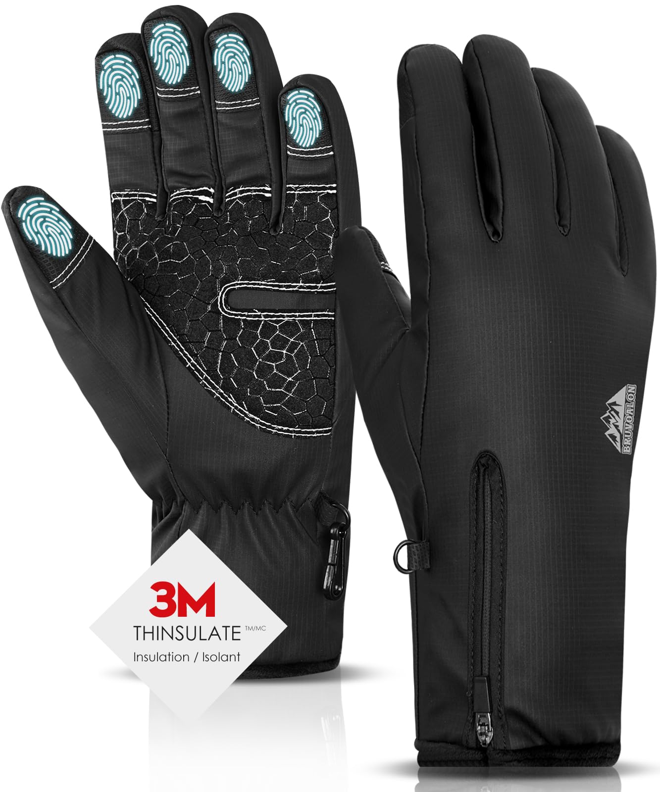 Y322 Winter Gloves — Black