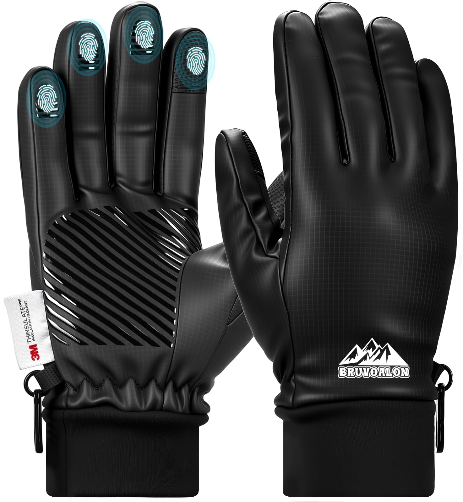 W602 Winter Gloves — Black