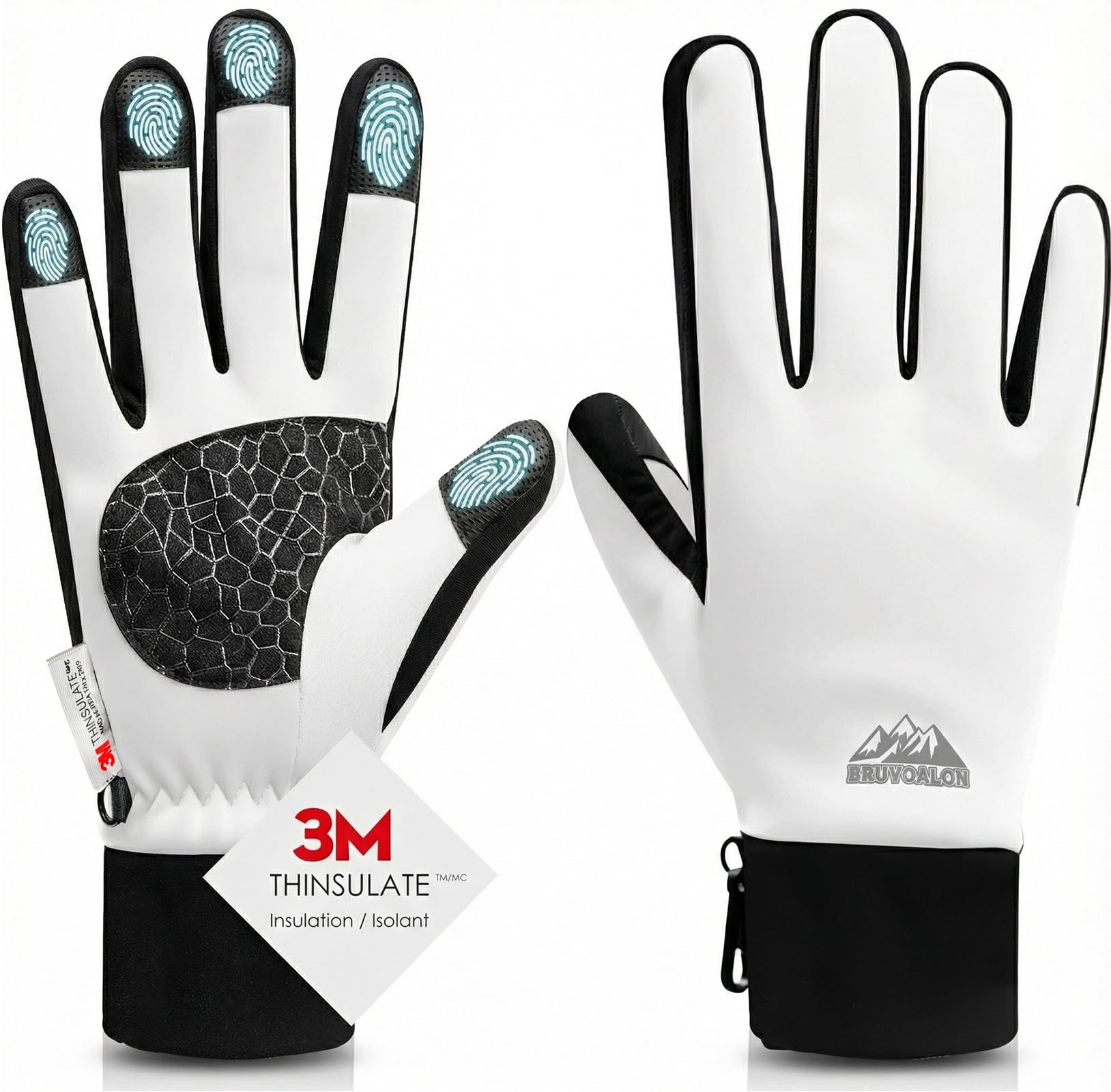 W429 Winter Gloves — White