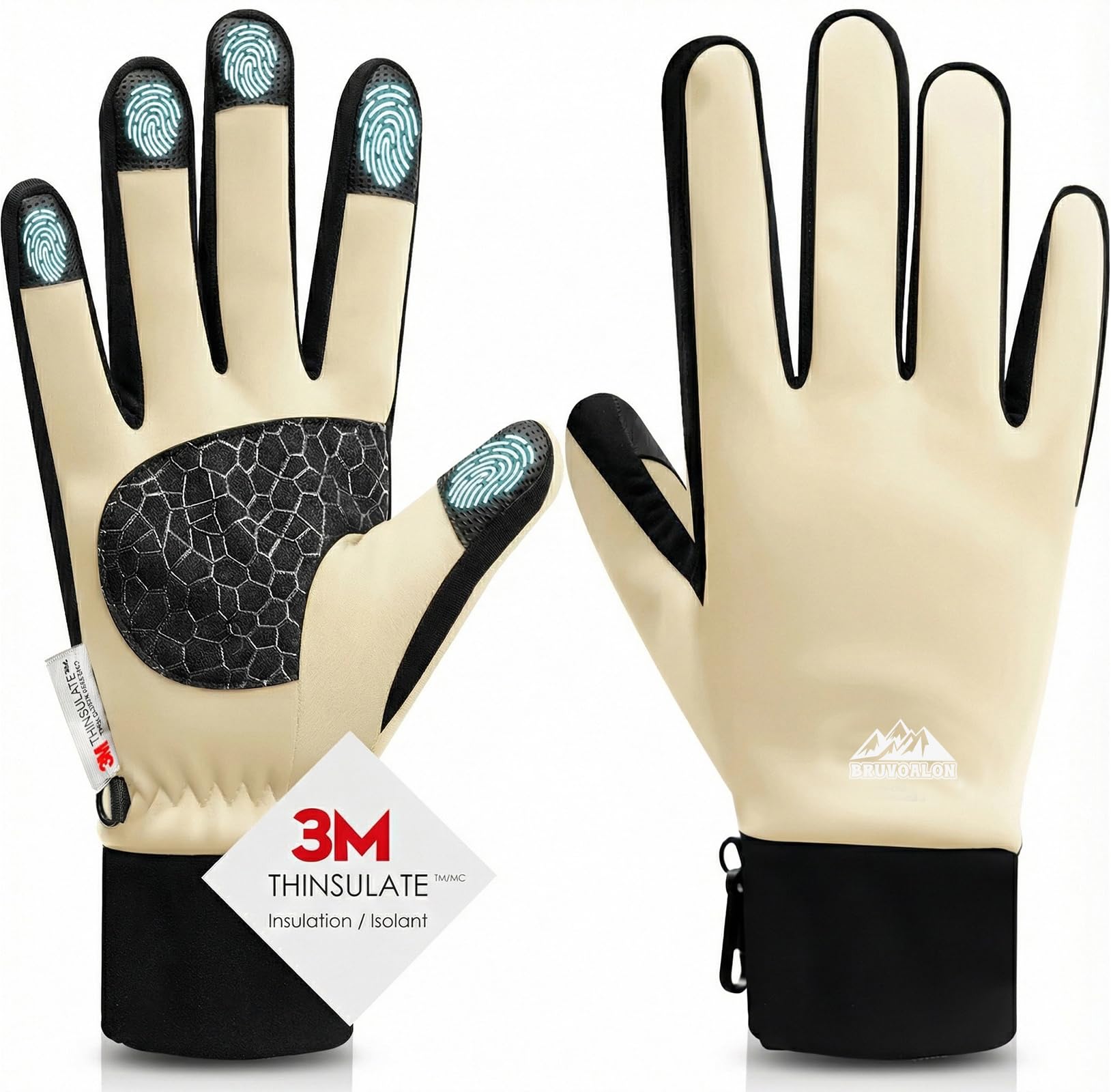 W429 Winter Gloves — Beige